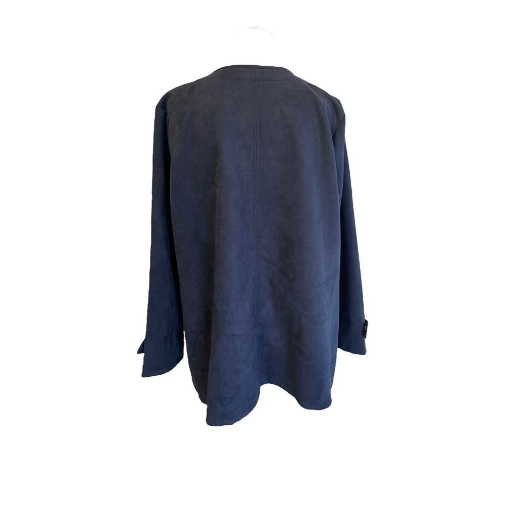 Bob Mackie Wearable Art Navy Jacket Size Xl - image 4